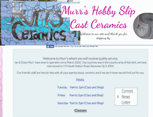 Tablet Screenshot of murrsceramics.com